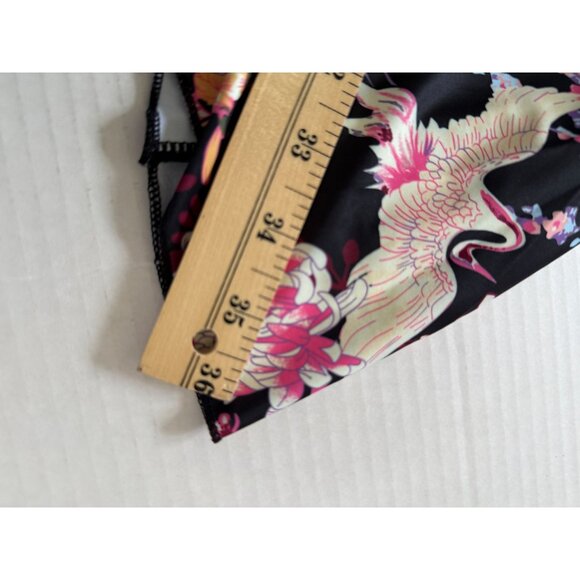 Cocopear Womens Black Floral One-Piece Swimsuit With Crossover Straps Size 3XL - Picture 10 of 14